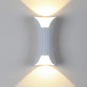 Ray Moderna Foco Metal Aplique de Pared Exterior Blanca/Negra — imagen 12 | Aura Lighting