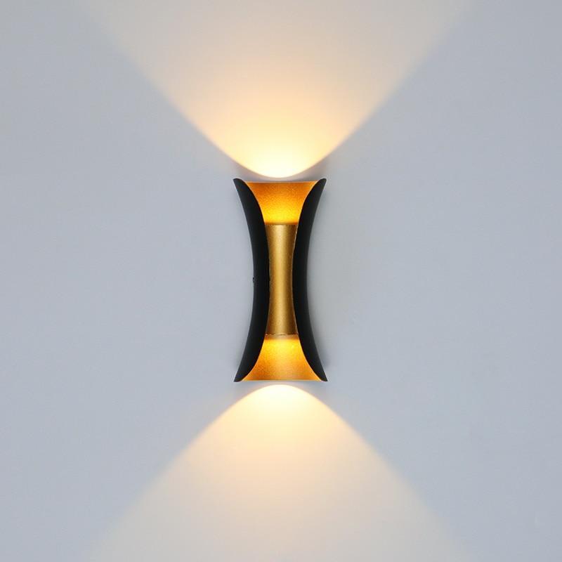 Ray Moderna Foco Metal Aplique de Pared Exterior Blanca/Negra — imagen 1 | Aura Lighting
