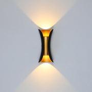 Ray Moderna Foco Metal Aplique de Pared Exterior Blanca/Negra — imagen 1 | Aura Lighting