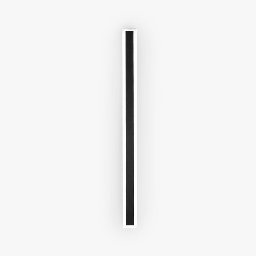 Ray Moderna Lineal Metal Aplique de Pared Exterior Negra — imagen 1 | Aura Lighting