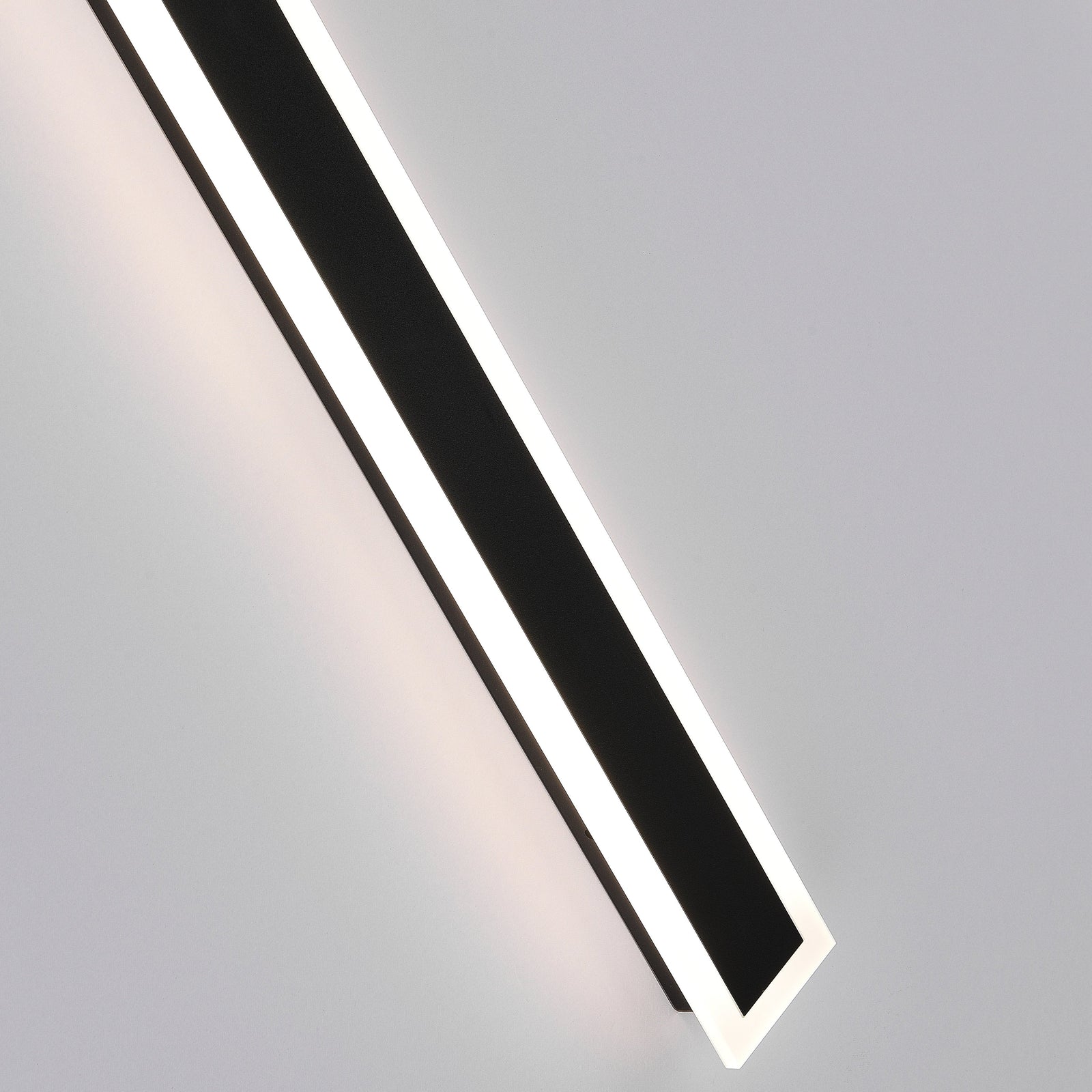 Ray Moderna Lineal Metal Aplique de Pared Exterior Negra — imagen 6 | Aura Lighting