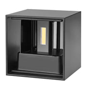 Ray Moderno Doble Foco Metal Aplique de Pared Exterior Negro/Blanco — imagen 15 | Aura Lighting