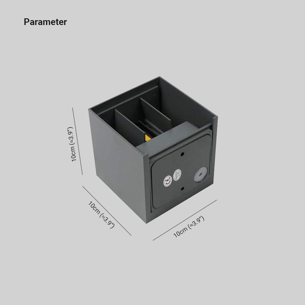 Ray Moderno Doble Foco Metal Aplique de Pared Exterior Negro/Blanco — imagen 4 | Aura Lighting
