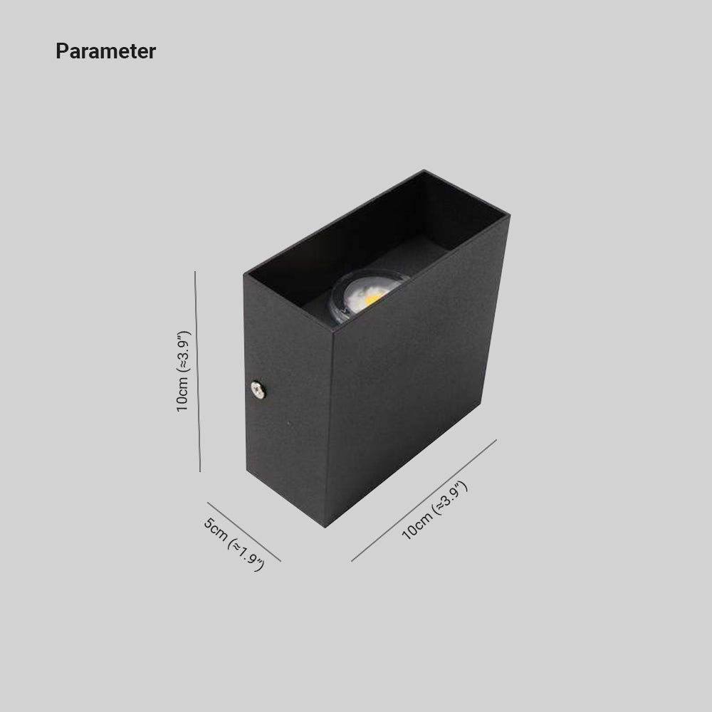 Ray Moderno Doble Foco Metal Aplique de Pared Exterior Negro/Blanco — imagen 5 | Aura Lighting