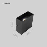 Ray Moderno Doble Foco Metal Aplique de Pared Exterior Negro/Blanco — imagen 5 | Aura Lighting
