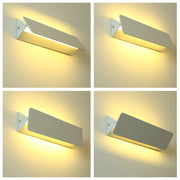 Ray Moderno LED Rectangular Aplique de Pared Interior Blanco — imagen 10 | Aura Lighting
