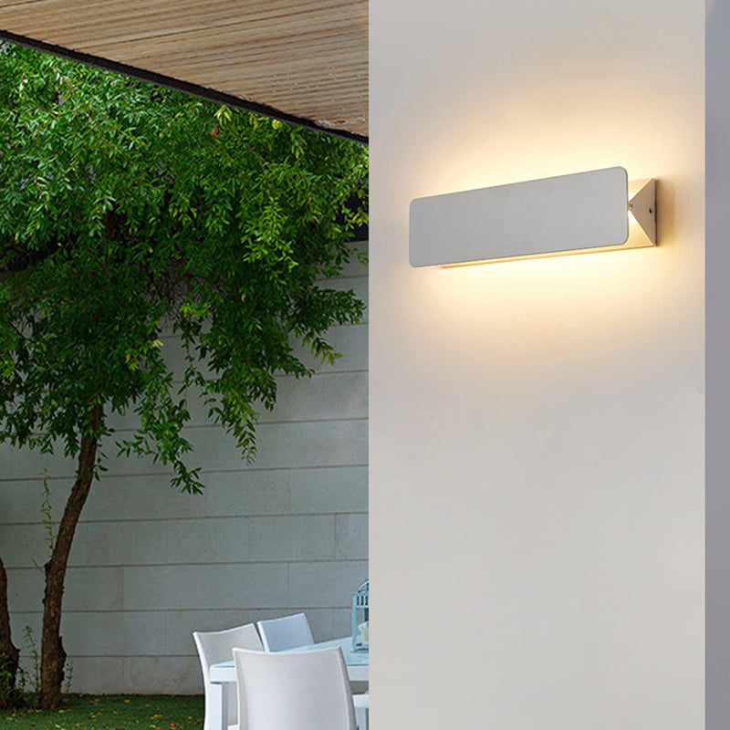 Ray Moderno LED Rectangular Aplique de Pared Interior Blanco — imagen 16 | Aura Lighting