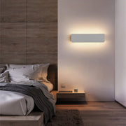 Ray Moderno LED Rectangular Aplique de Pared Interior Blanco — imagen 17 | Aura Lighting