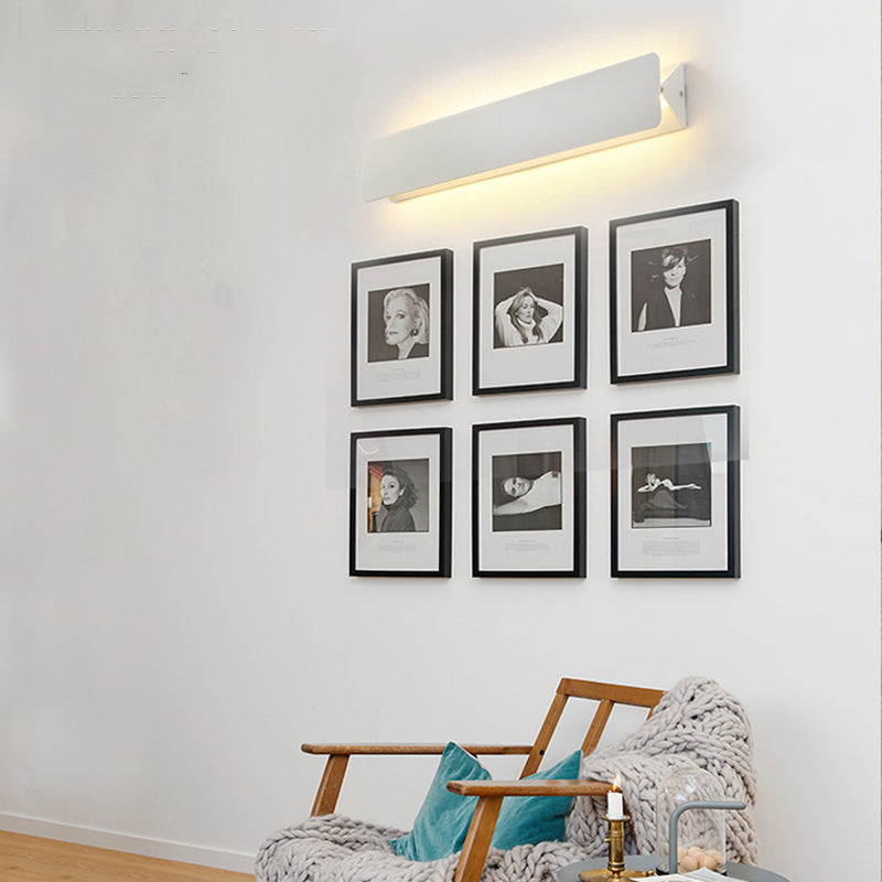 Ray Moderno LED Rectangular Aplique de Pared Interior Blanco — imagen 20 | Aura Lighting