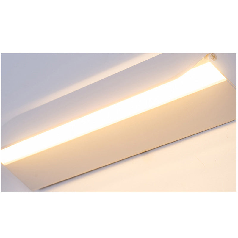 Ray Moderno LED Rectangular Aplique de Pared Interior Blanco — imagen 5 | Aura Lighting