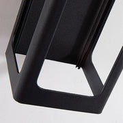 Ray Moderno Rectangular Aplique de Pared Exterior Negro — imagen 14 | Aura Lighting