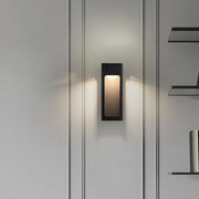 Ray Moderno Rectangular Aplique de Pared Exterior Negro — imagen 6 | Aura Lighting
