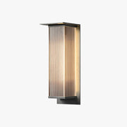 Ray Retro Cuboide Metal/Acrílico LED Aplique de Pared Exterior Negro — imagen 11 | Aura Lighting