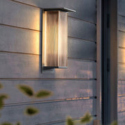 Ray Retro Cuboide Metal/Acrílico LED Aplique de Pared Exterior Negro — imagen 7 | Aura Lighting
