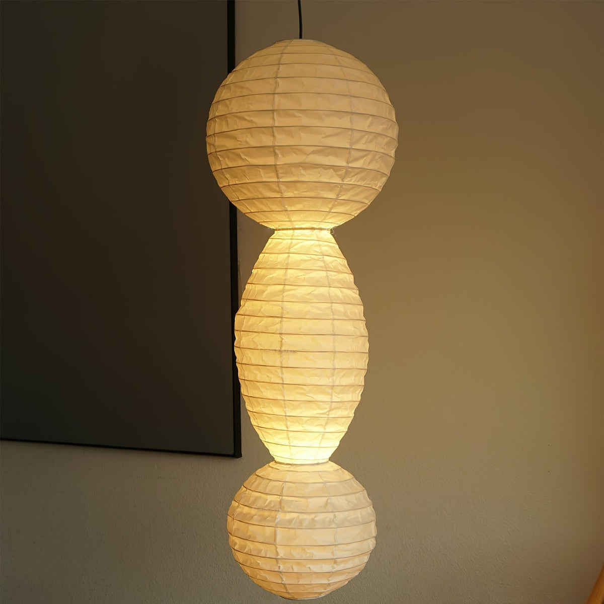 Ritta Lámpara Colgante de Linterna de Papel Estilo Wabi-sabi — imagen 10 | Aura Lighting