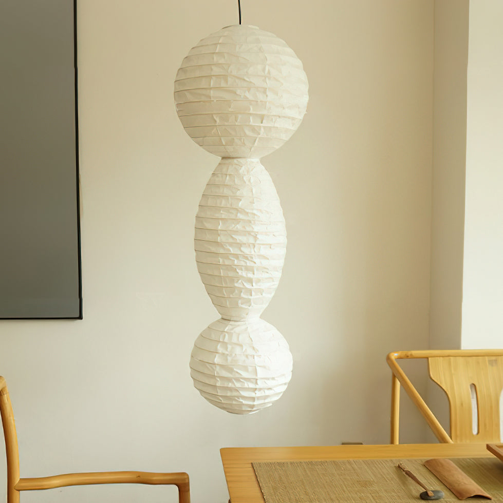 Ritta Lámpara Colgante de Linterna de Papel Estilo Wabi-sabi — imagen 6 | Aura Lighting