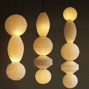 Ritta Lámpara Colgante de Linterna de Papel Estilo Wabi-sabi — imagen 8 | Aura Lighting
