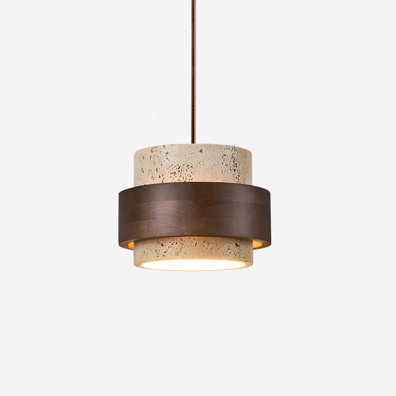Ritta Lámpara colgante de travertino — imagen 1 | Aura Lighting
