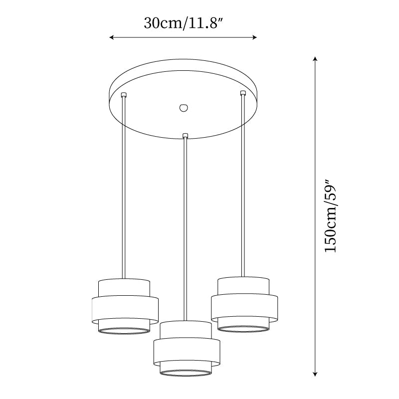 Ritta Lámpara colgante de travertino — imagen 10 | Aura Lighting
