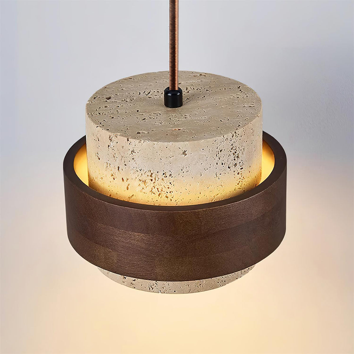 Ritta Lámpara colgante de travertino — imagen 12 | Aura Lighting
