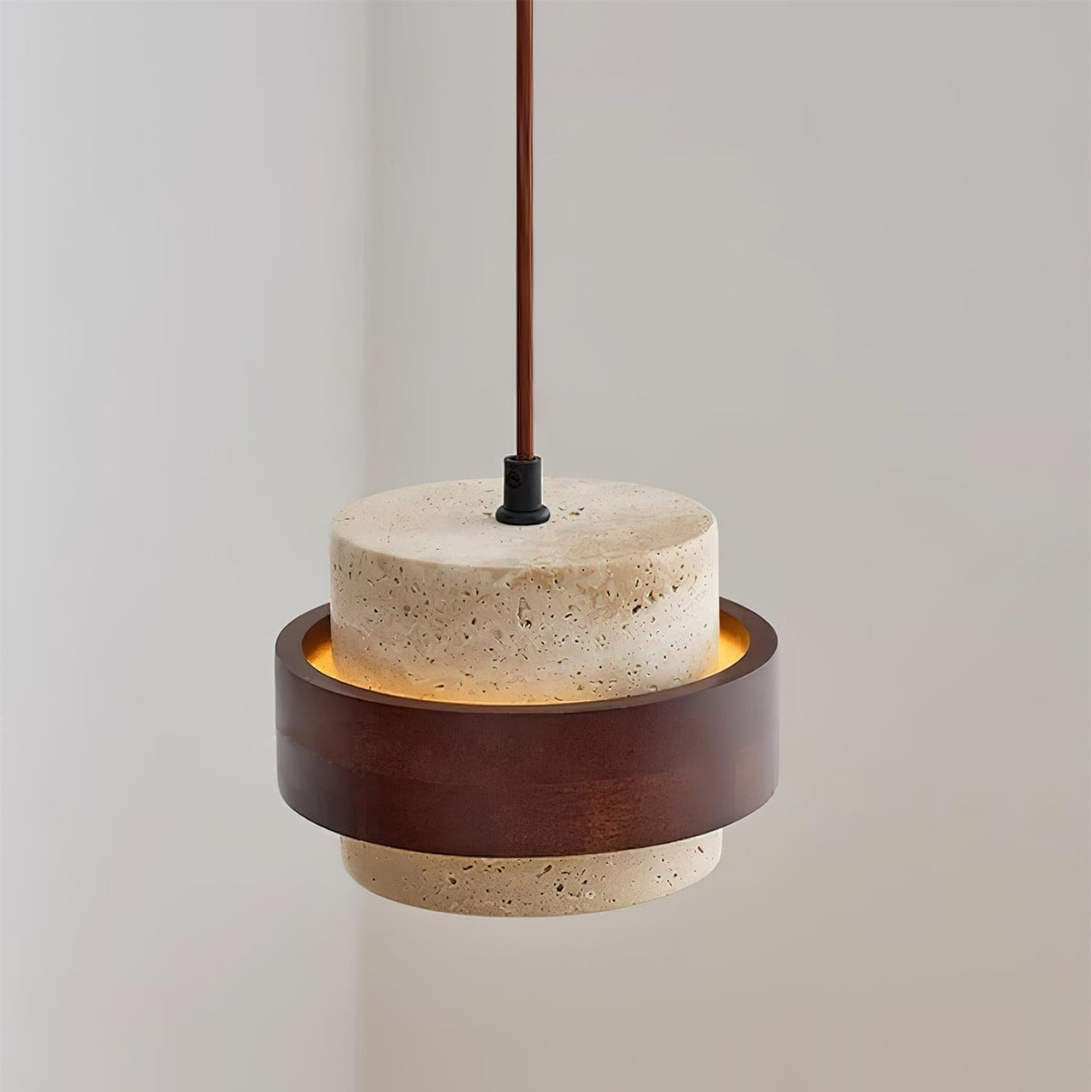 Ritta Lámpara colgante de travertino — imagen 13 | Aura Lighting