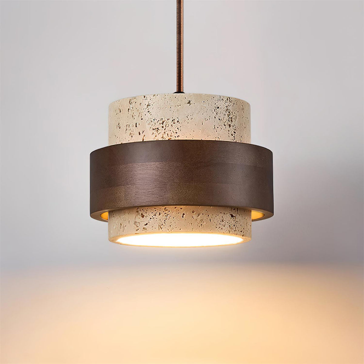 Ritta Lámpara colgante de travertino — imagen 18 | Aura Lighting