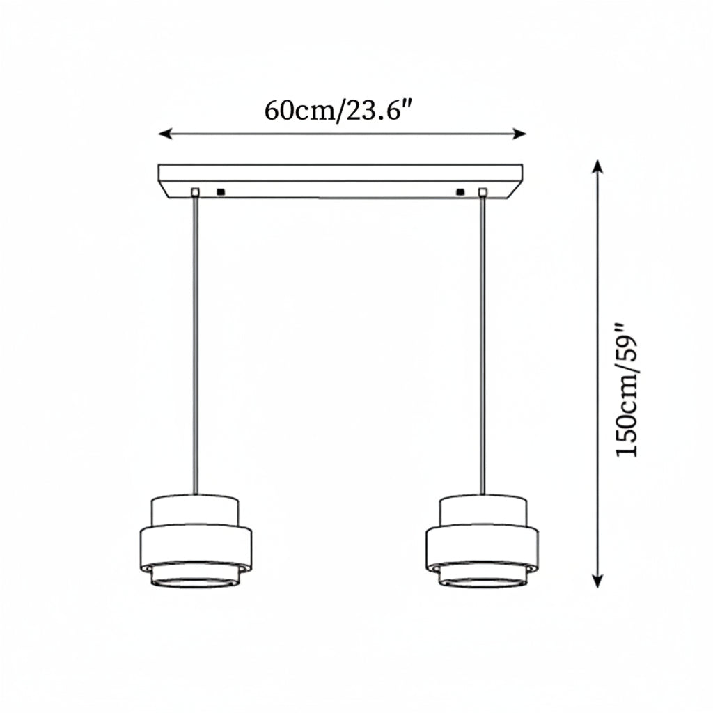 Ritta Lámpara colgante de travertino — imagen 7 | Aura Lighting