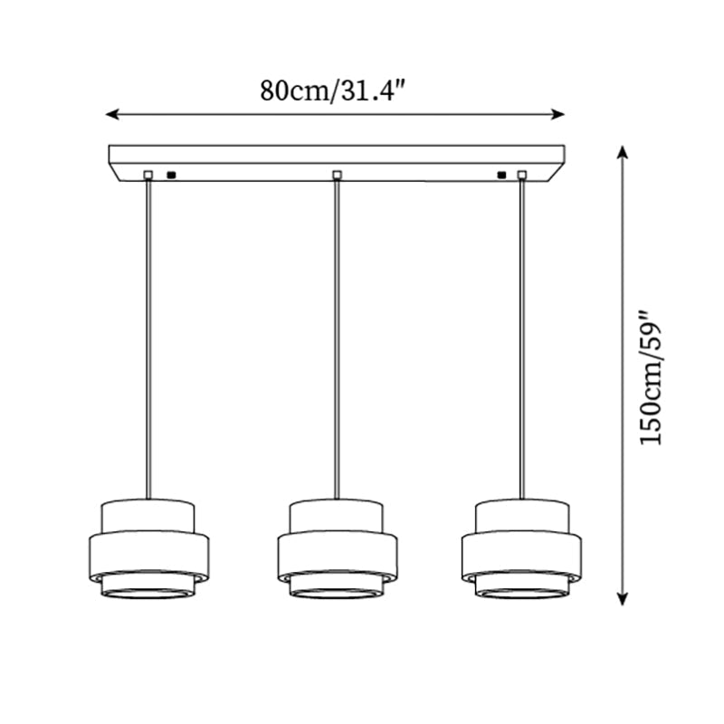 Ritta Lámpara colgante de travertino — imagen 8 | Aura Lighting