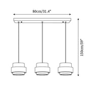 Ritta Lámpara colgante de travertino — imagen 8 | Aura Lighting