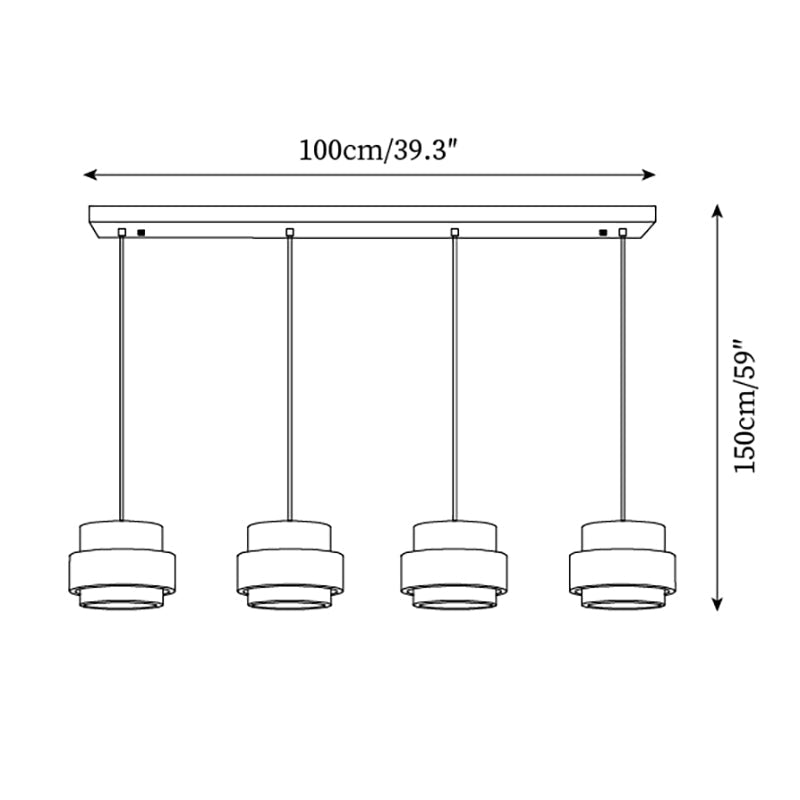 Ritta Lámpara colgante de travertino — imagen 9 | Aura Lighting