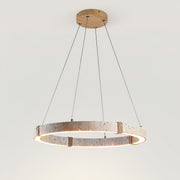 Ritta Lámpara Colgante de Travertino en Forma de Anillo — imagen 14 | Aura Lighting