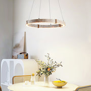 Ritta Lámpara Colgante de Travertino en Forma de Anillo — imagen 3 | Aura Lighting