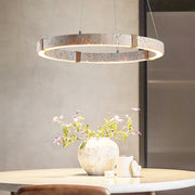Ritta Lámpara Colgante de Travertino en Forma de Anillo — imagen 5 | Aura Lighting