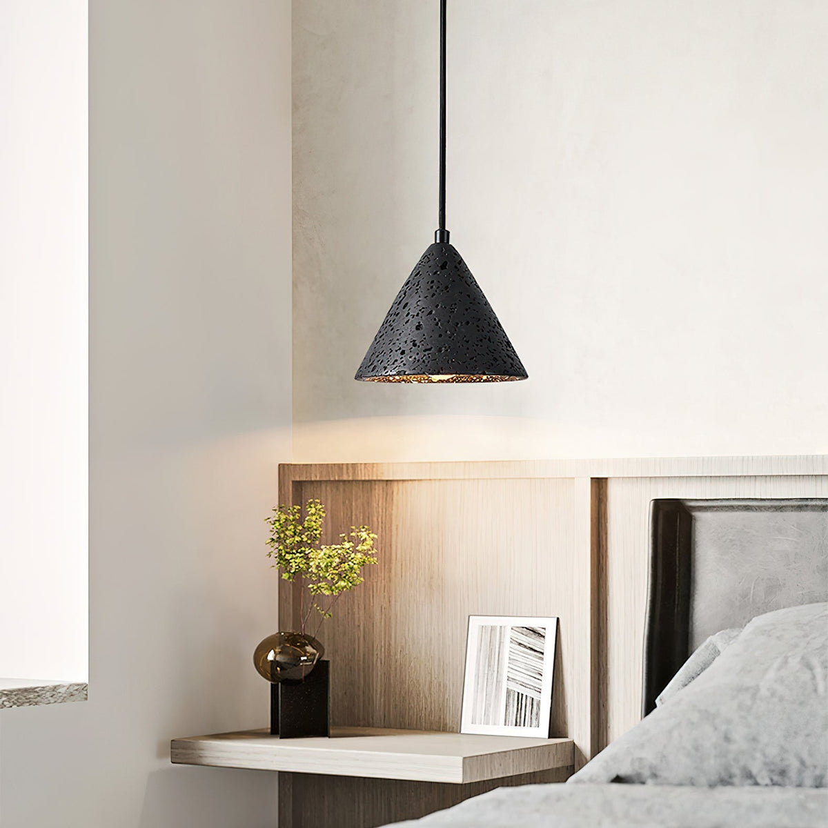 Ritta Lámpara Colgante de Travertino en Forma de Cúpula — imagen 13 | Aura Lighting