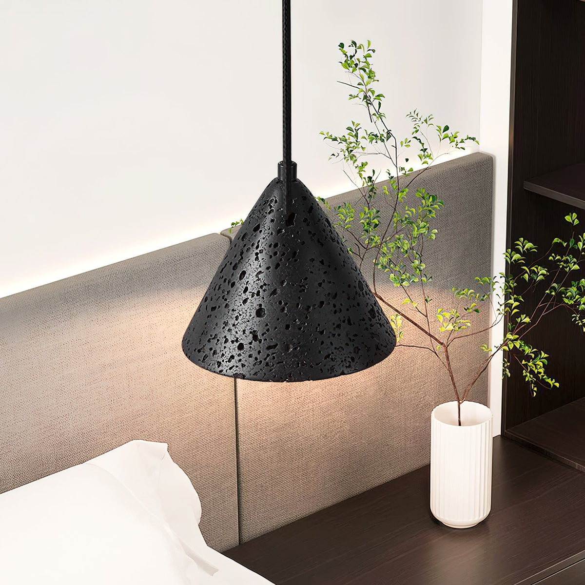 Ritta Lámpara Colgante de Travertino en Forma de Cúpula — imagen 16 | Aura Lighting