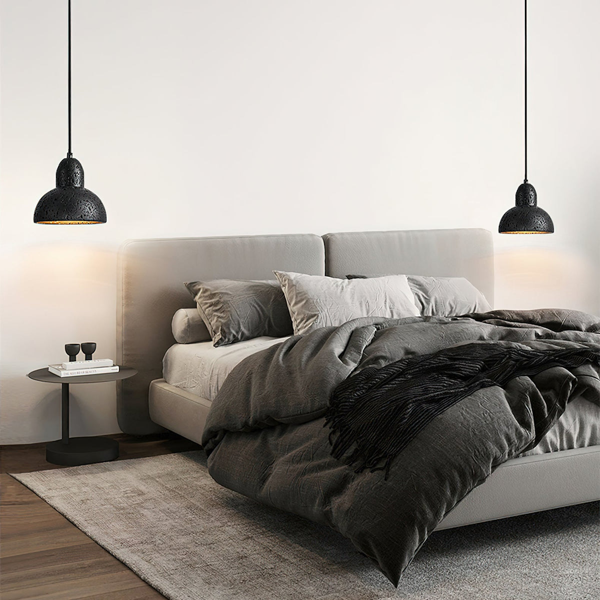 Ritta Lámpara Colgante de Travertino en Forma de Cúpula — imagen 17 | Aura Lighting