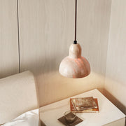 Ritta Lámpara Colgante de Travertino en Forma de Cúpula — imagen 9 | Aura Lighting