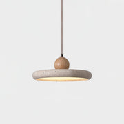 Ritta Lámpara Colgante de Travertino y Madera — imagen 10 | Aura Lighting