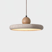 Ritta Lámpara Colgante de Travertino y Madera — imagen 9 | Aura Lighting