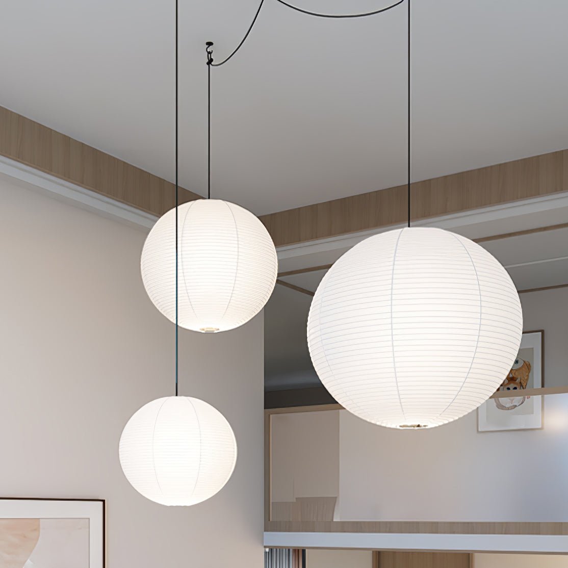 Ritta Lámpara Colgante Swag de Papel — imagen 11 | Aura Lighting