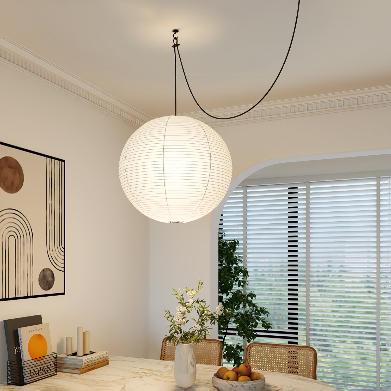 Ritta Lámpara Colgante Swag de Papel — imagen 13 | Aura Lighting