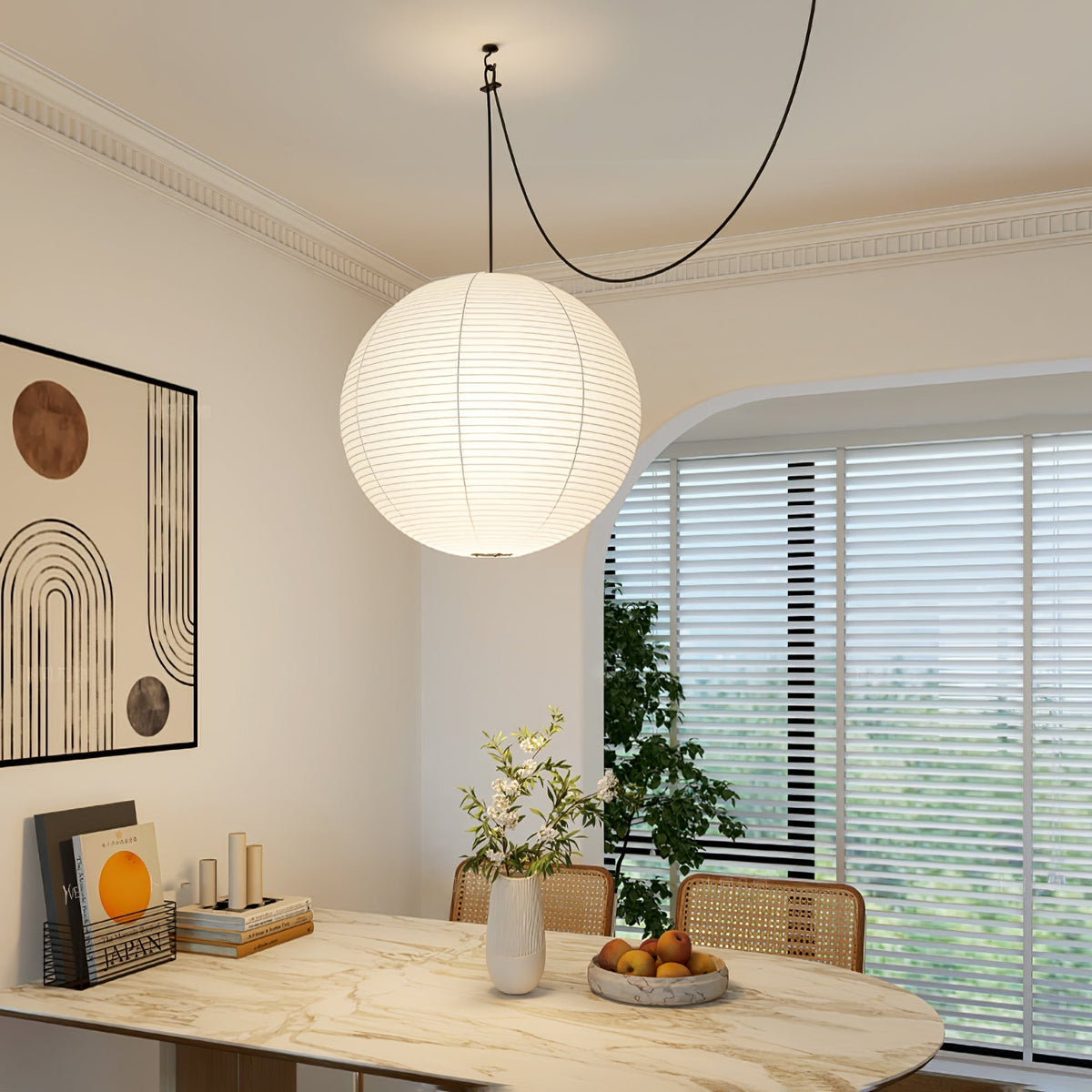 Ritta Lámpara Colgante Swag de Papel — imagen 14 | Aura Lighting