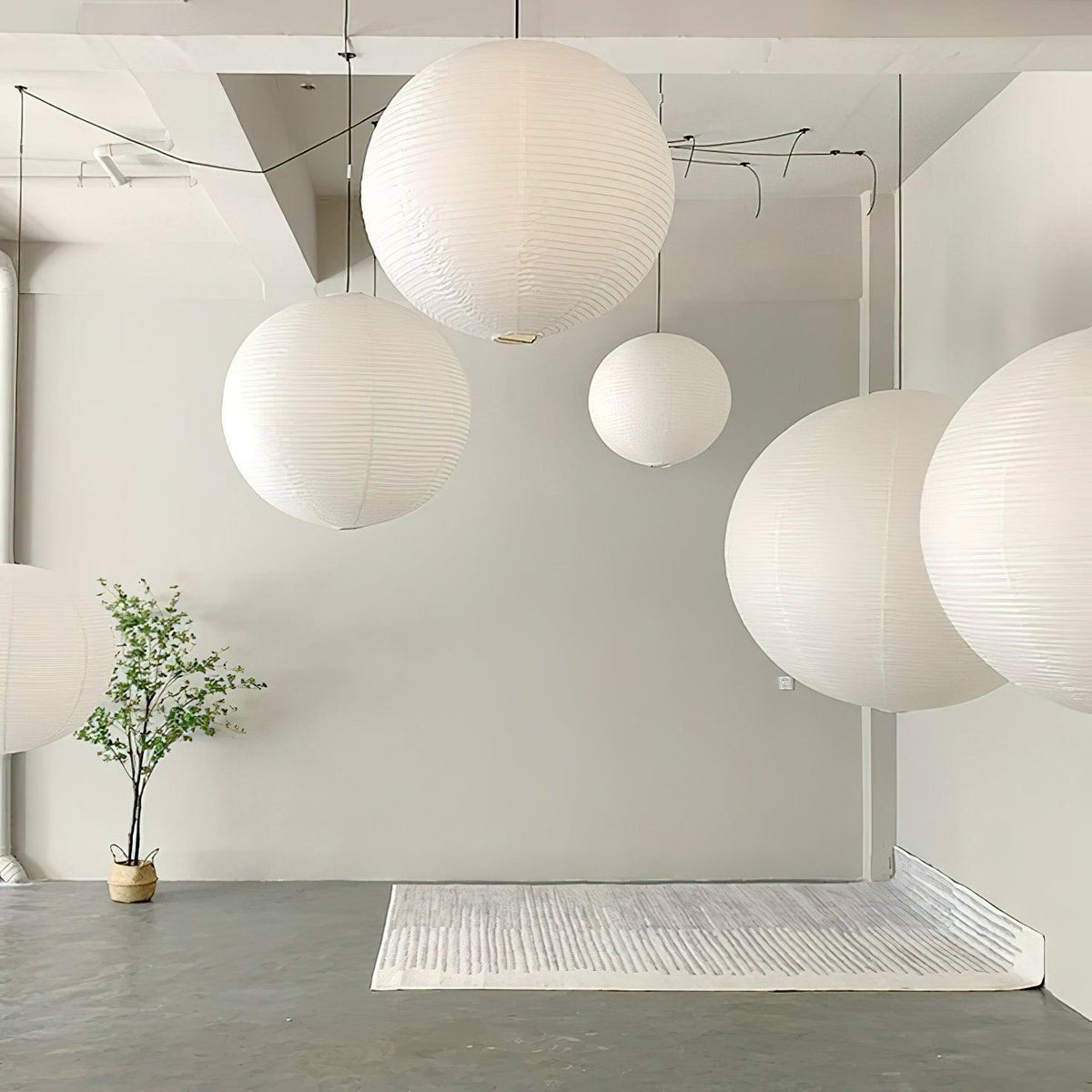 Ritta Lámpara Colgante Swag de Papel — imagen 5 | Aura Lighting