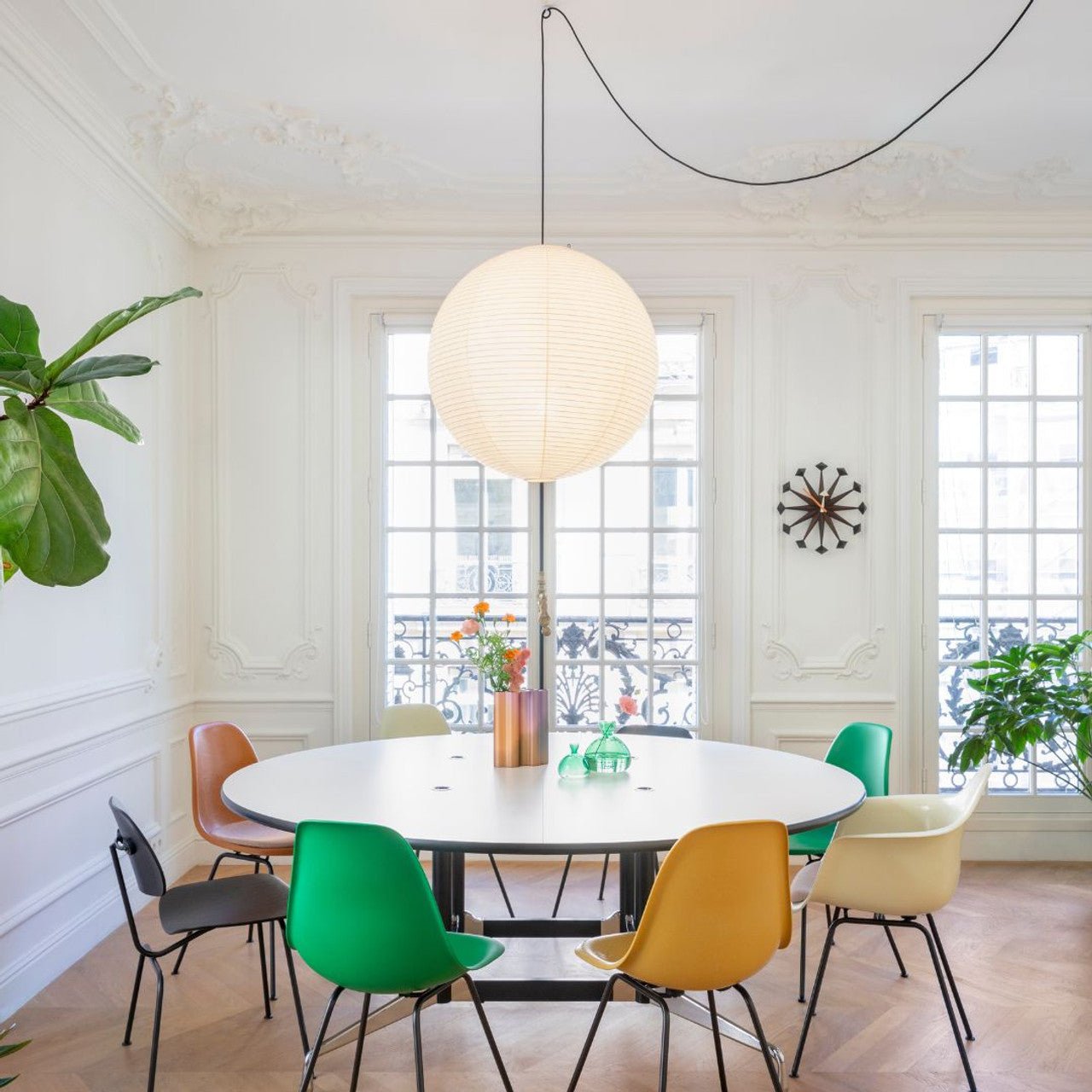 Ritta Lámpara Colgante Swag de Papel — imagen 8 | Aura Lighting
