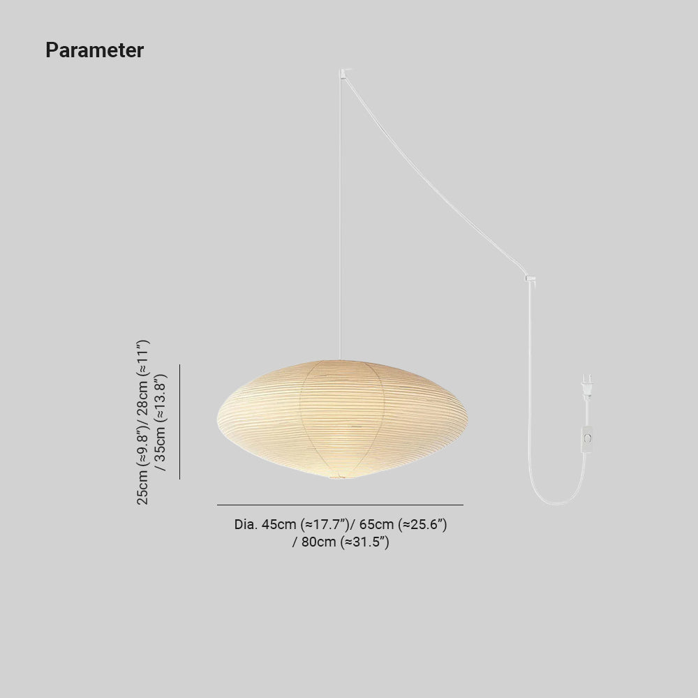 Ritta Lámpara Colgante Tipo Swag de Papel Washi — imagen 37 | Aura Lighting