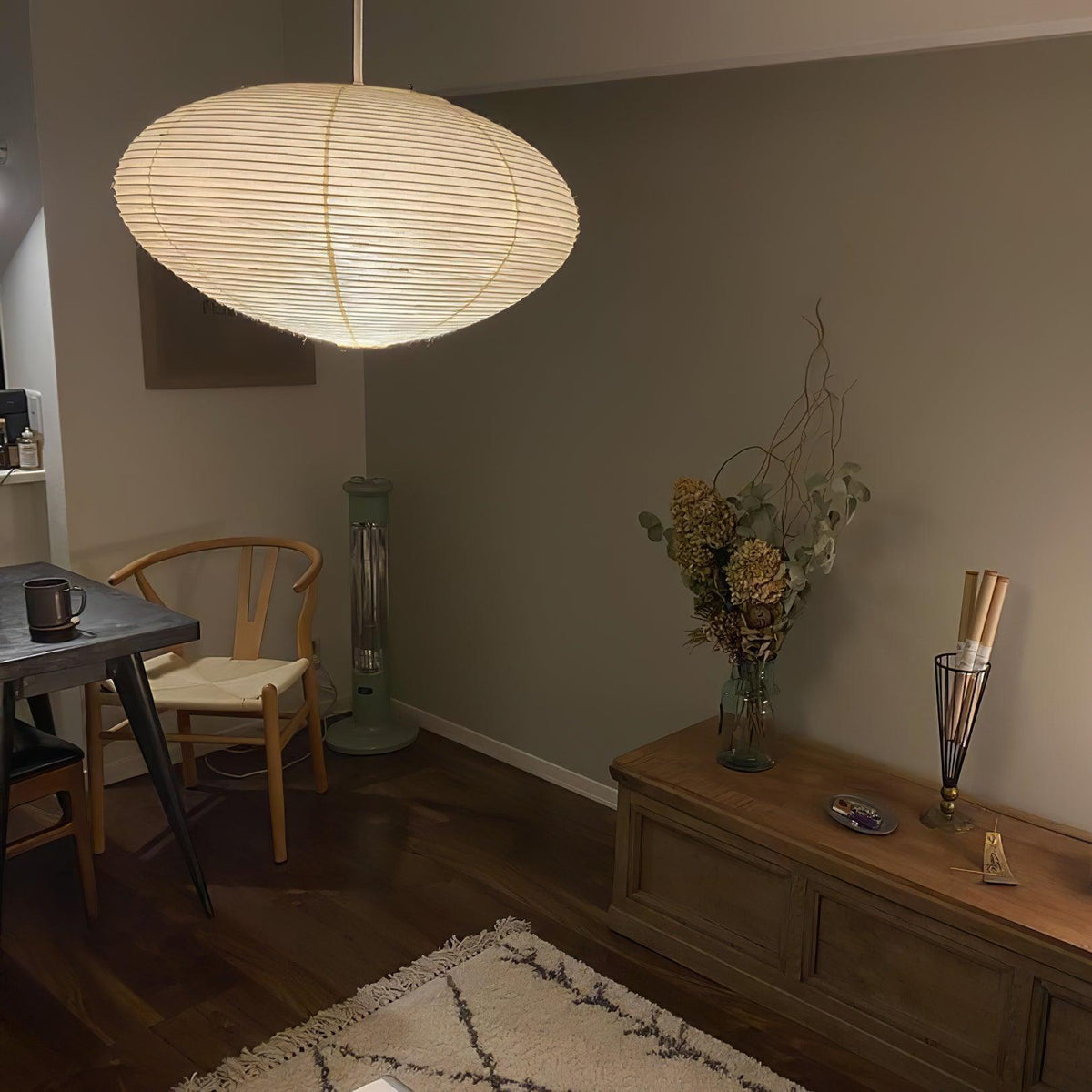 Ritta Lámpara Colgante Tipo Swag de Papel Washi — imagen 6 | Aura Lighting