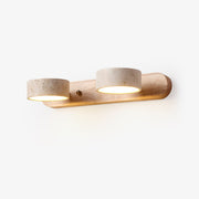 Ritta Lámpara de Pared Interior de Travertino Neutra — imagen 1 | Aura Lighting