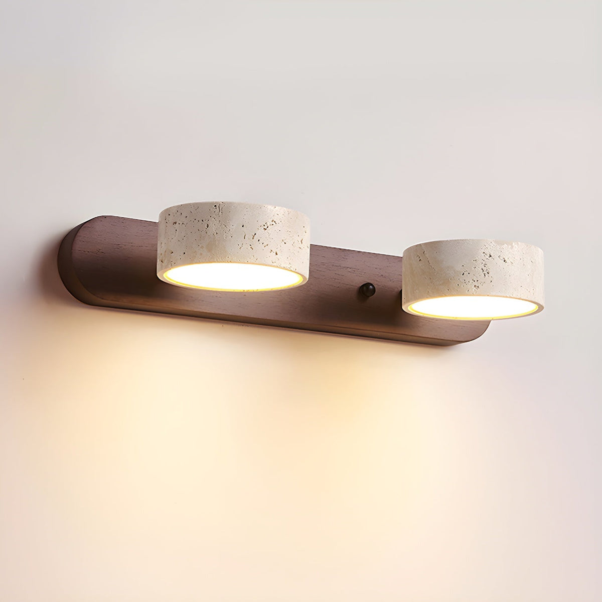 Ritta Lámpara de Pared Interior de Travertino Neutra — imagen 11 | Aura Lighting