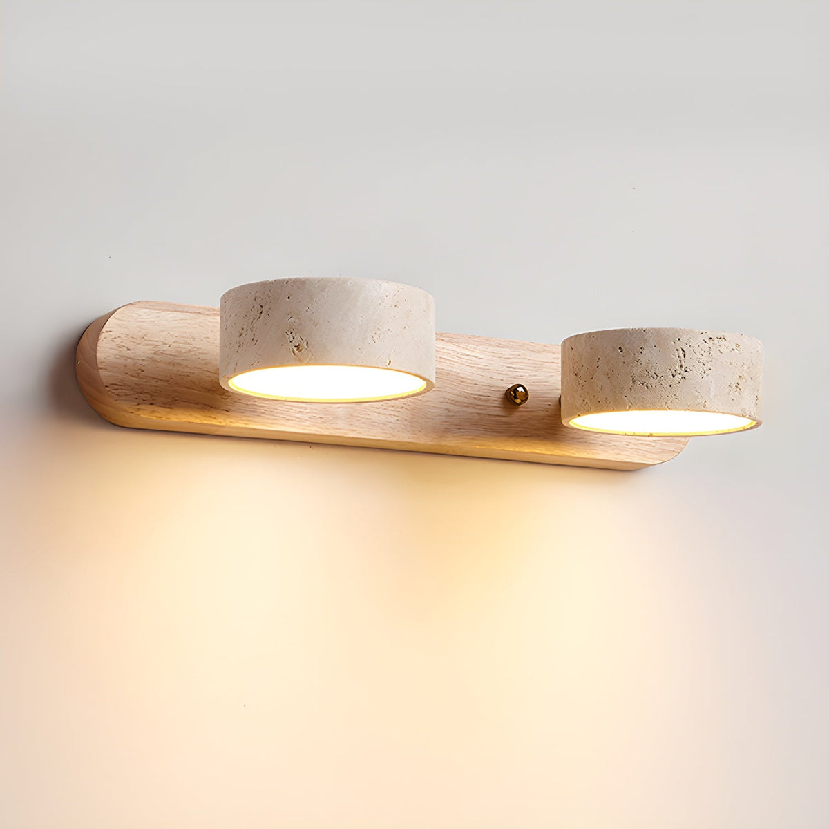 Ritta Lámpara de Pared Interior de Travertino Neutra — imagen 12 | Aura Lighting