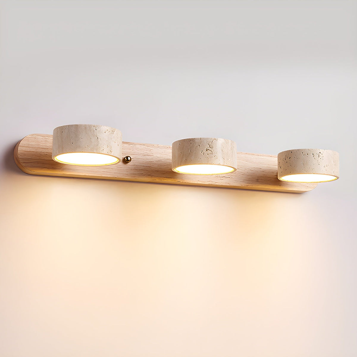 Ritta Lámpara de Pared Interior de Travertino Neutra — imagen 19 | Aura Lighting